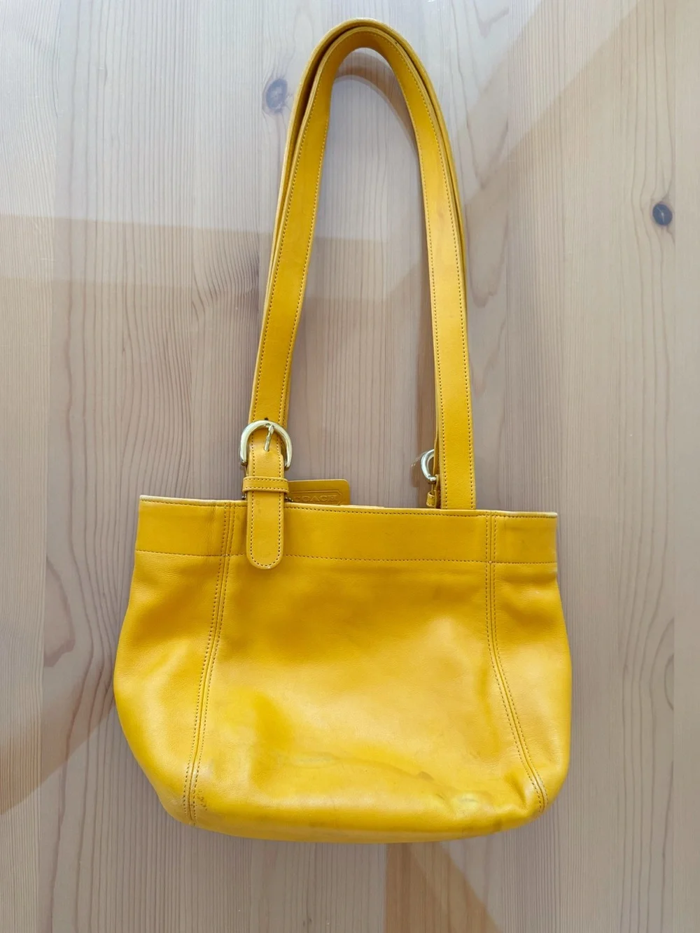 Vintage Coach Soho Buckle Bag 4157, Yellow, Costa Rica READ
